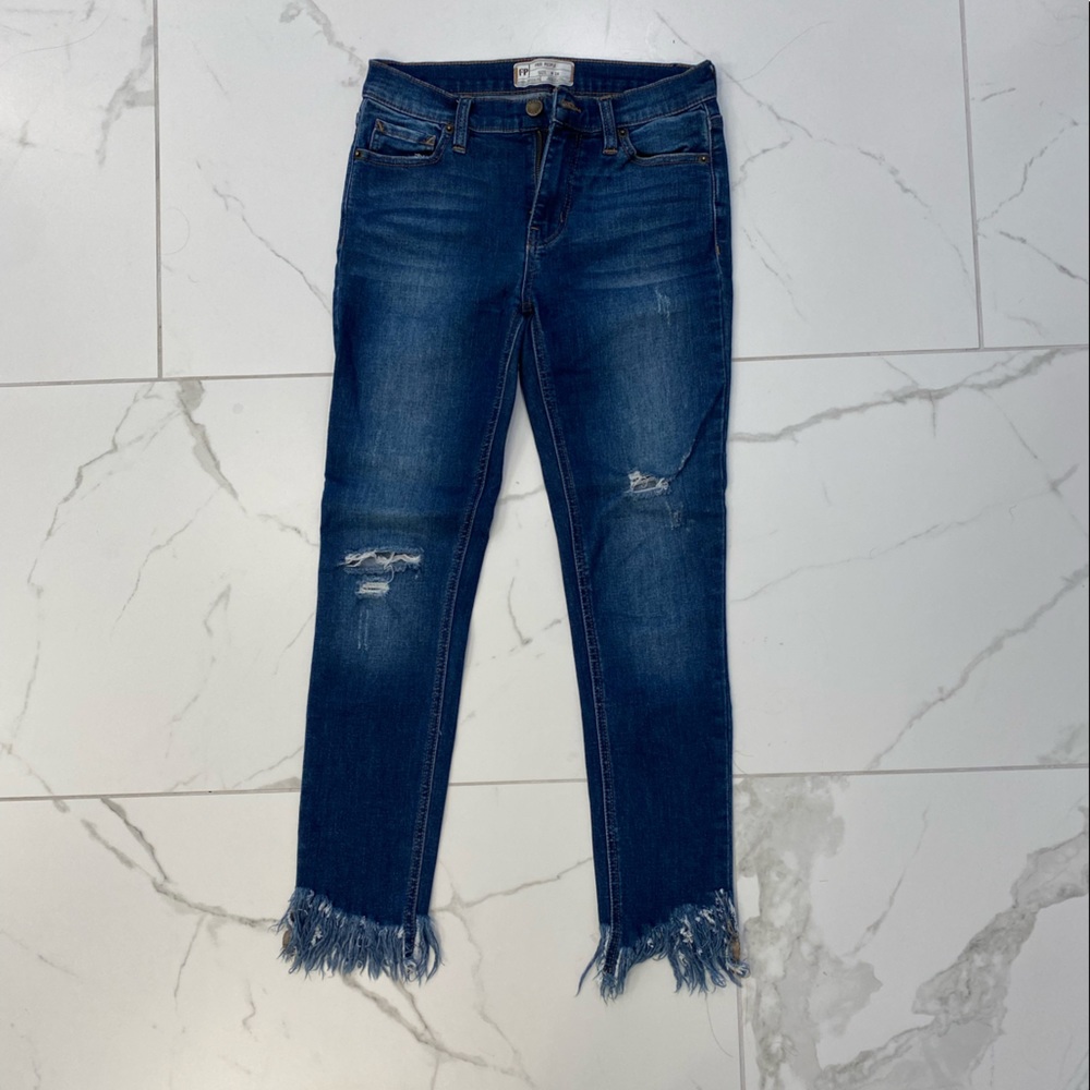 Free People Fringe Jeans